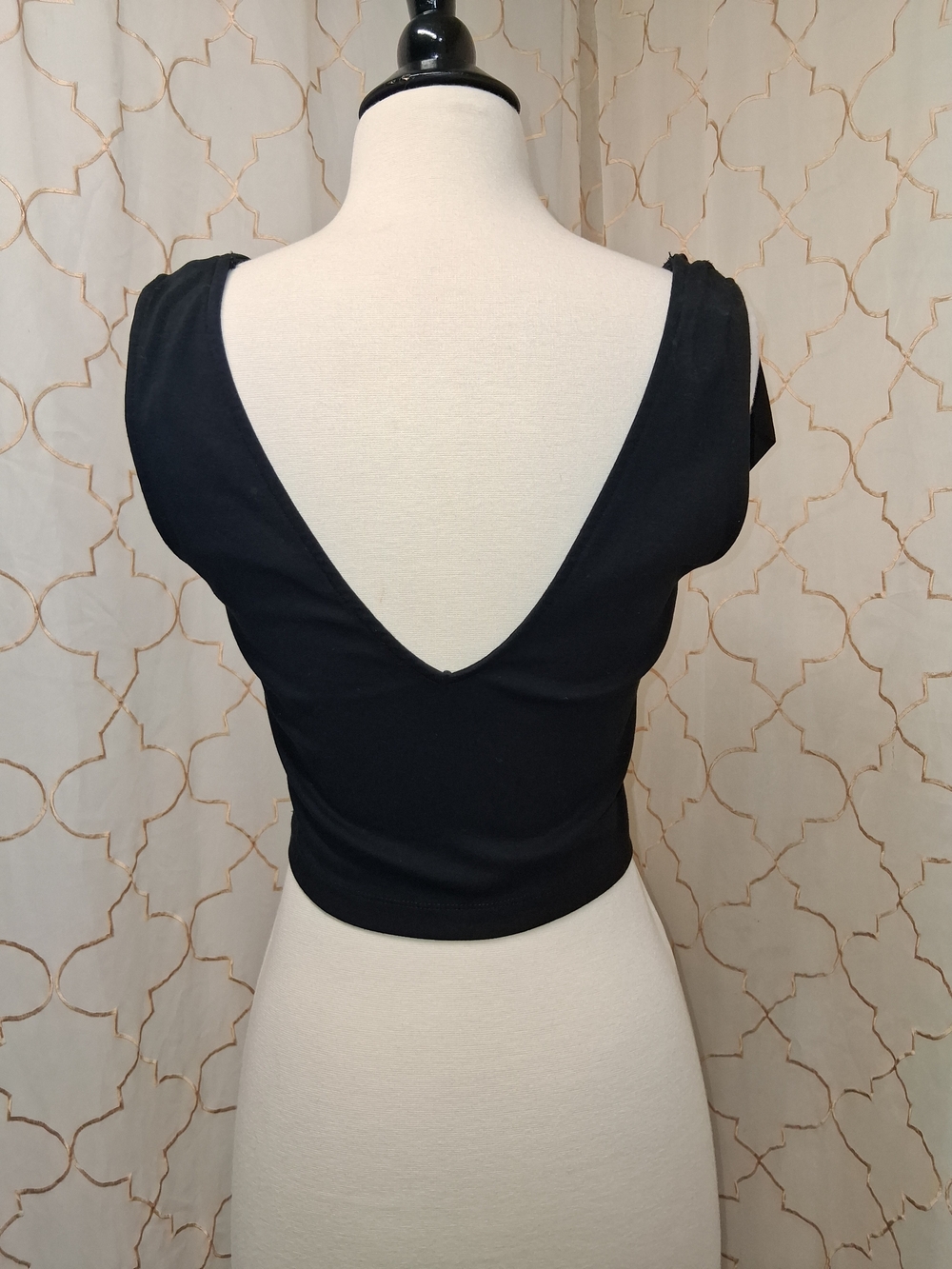 Zara Black One-Shoulder Ruffle Crop Top - Picture 5 of 6